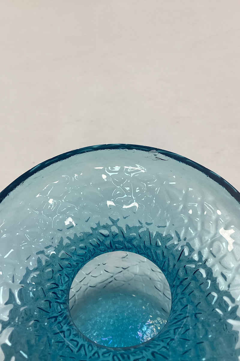 Turkisblå Blomsterløg Vase Holmegaard / Kastrup / Fyens Glasværk
