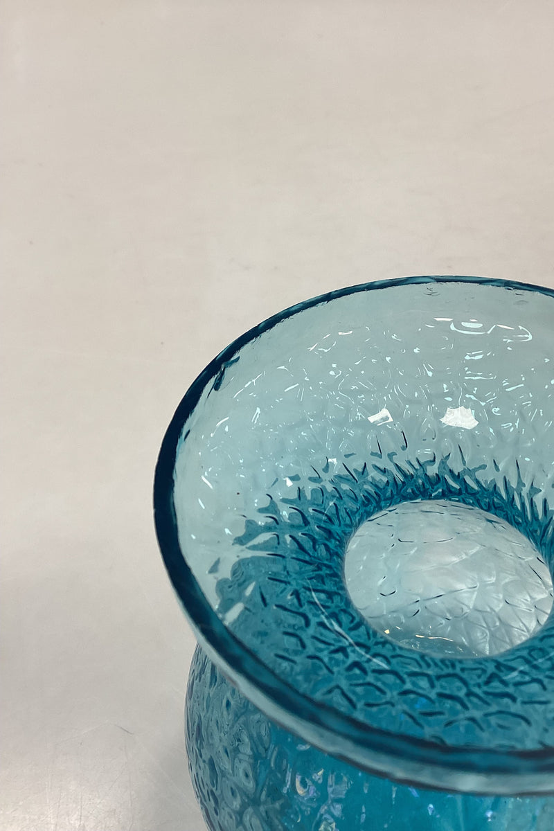 Turkisblå Blomsterløg Vase Holmegaard / Kastrup / Fyens Glasværk