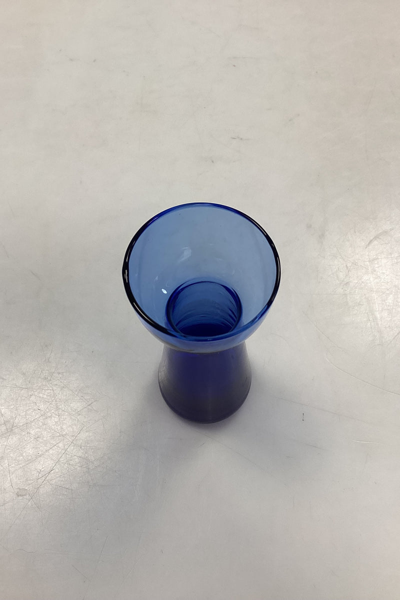 Lille Blå Blomsterløg Vase Holmegaard / Kastrup / Fyens Glasværk