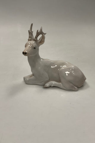 Royal Copenhagen Figur af Hvid Hjort No. 756