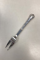 Dansk Ornamental Kødgaffel i Sølv