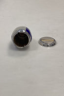 Volmer Bahner Sterling Sølv Saltbøsse Blå emalje