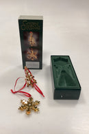 Georg Jensen Golden Christmas Julepynt - Snefnug og Juletræ 1999