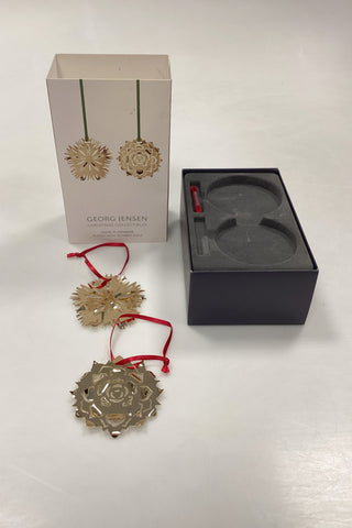 Georg Jensen Christmas Collectibles Julepynt - Vinter Dianthus og Vinter Rosette 2020