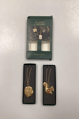 Georg Jensen Golden Christmas Julepynt - Valnød og Egern 2004