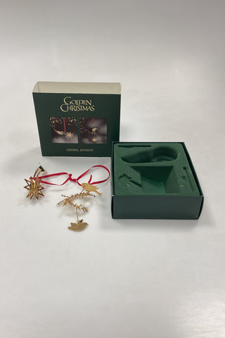 Georg Jensen Golden Christmas Julepynt - Julefryd og Stjerneskud 2002