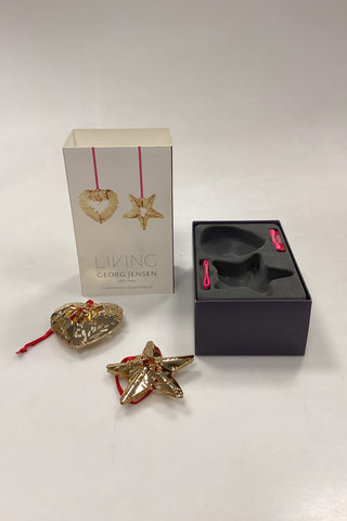 Georg Jensen Christmas Collectibles Julepynt - Hjerte og Stjerne Forenet med Mistelten 2015