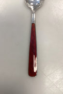 Volmer Bahner Sterling Sølv Saltske rød emalje