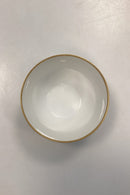 Royal Copenhagen Stel No. 118/2048 Skål Påfugl med Guldkant