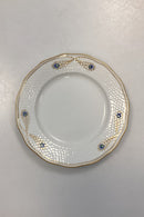 Royal Copenhagen Stel No. 118/2033 Sidetallerken Påfugl med Guldkant