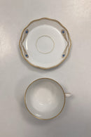 Royal Copenhagen Stel No. 118/2007 Tekop med Underkop Påfugl med Guldkant