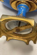 Oval Porcelæns skål med bronze montering i Sevres Stil
