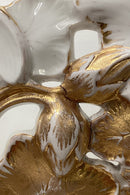 Meissen gennembrudt Porcelænsfad med blomsterdekoration og guld