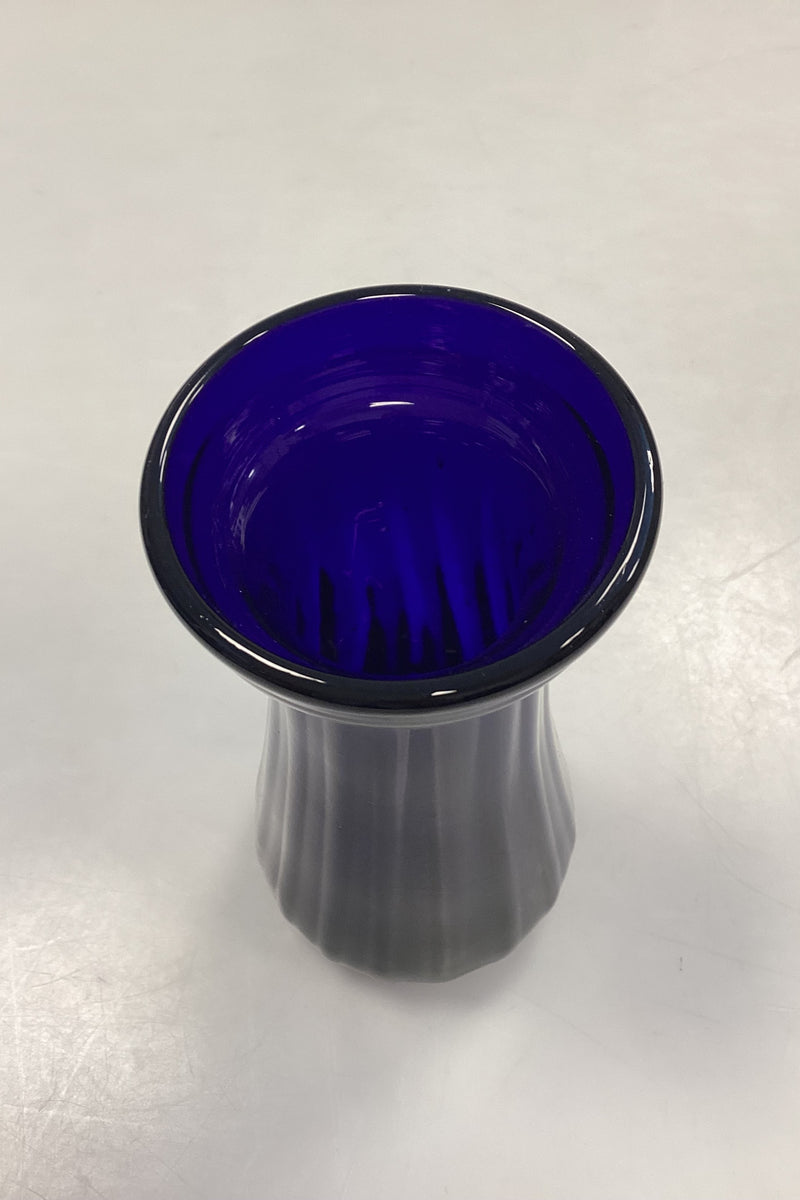 Koboltblå Blomsterløg Vase Holmegaard / Kastrup / Fyens Glasværk