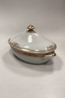 Royal Copenhagen Stel 594 Oval Ragout Fad med Låg No. 9348