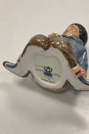 Royal Copenhagen Figur i Overglasur - Dreng med blomster fra Grønland No. 12419