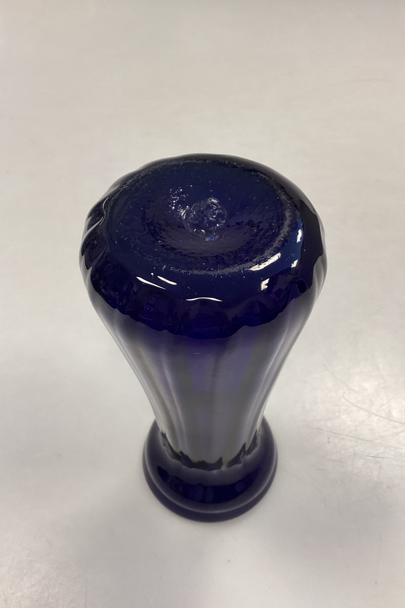Koboltblå Blomsterløg Vase Holmegaard / Kastrup / Fyens Glasværk