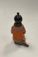 Royal Copenhagen Overglasur Figur Grønlandsk Pige No. 12415