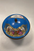 Rund Skål i Porcelain med Bronze Montering i Sevres Stil