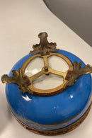 Rund Skål i Porcelain med Bronze Montering i Sevres Stil