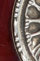 Smykkeæske med Aaron Shatkin Sterling Sølv Turtelduer Broche fra 1940erne