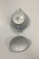Bing og Grøndahl Blå Tone med guld Sukkeskål med Låg No. 94a/593