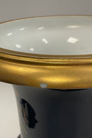 Fransk Sevres Vase i blå med guld dekoration