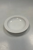 Bing og Grøndahl / Kronjyden Hvid Cordial Dyb Tallerken No. 322