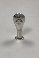 Dansk Fransk Lilje sølv Signet fra H. Fischer