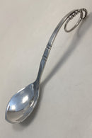 Georg Jensen no. 76 Ornamental Silver Serving Spoon