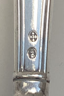 W & S Sørensen Dobbeltriflet Sølv Kagespade