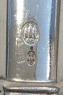 W & S Sørensen / Fredericia Sølv Middagskniv Musling