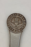 Hans Hansen Sterling Sølv Theske med Randers Byemblem