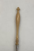 Dansk Provins sølv sukker ske med horn håndtag