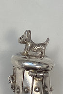 Sølvnet møntpung med Hunde ornament