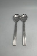 Georg Jensen Bernadotte Sterling Sølv / Stål Salat Sæt No. 132