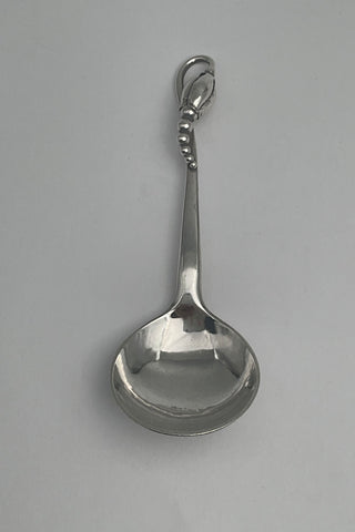 Georg Jensen Sterling Sølv Magnolia No 84 Suppe / Cream ske