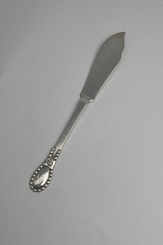Evald Nielsen No. 13 Fiskekniv i Sølv.  Måler 15,5cm / 6.10 inch