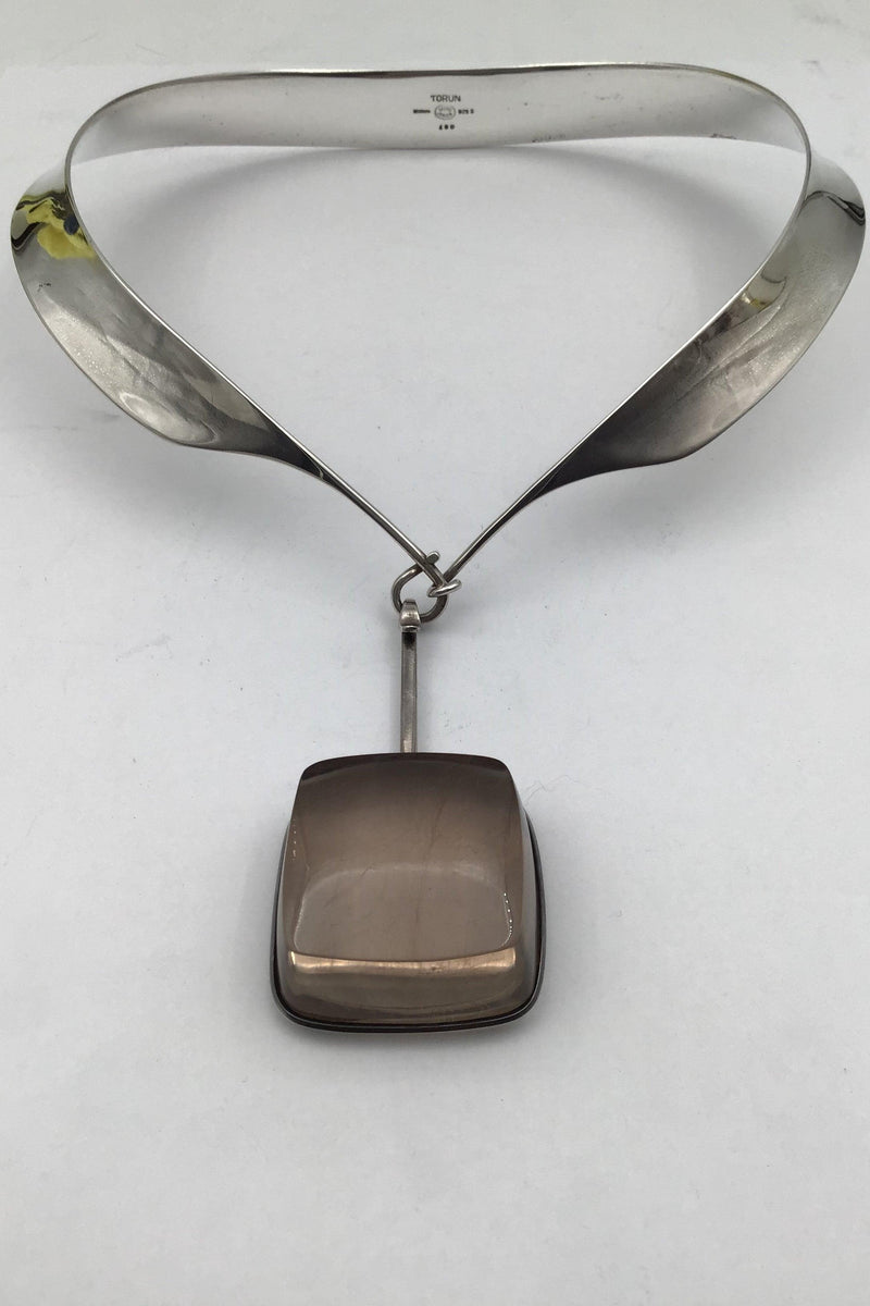 Georg Jensen Sterling Silver Torun Necklace No. 160 with Torun Pendant