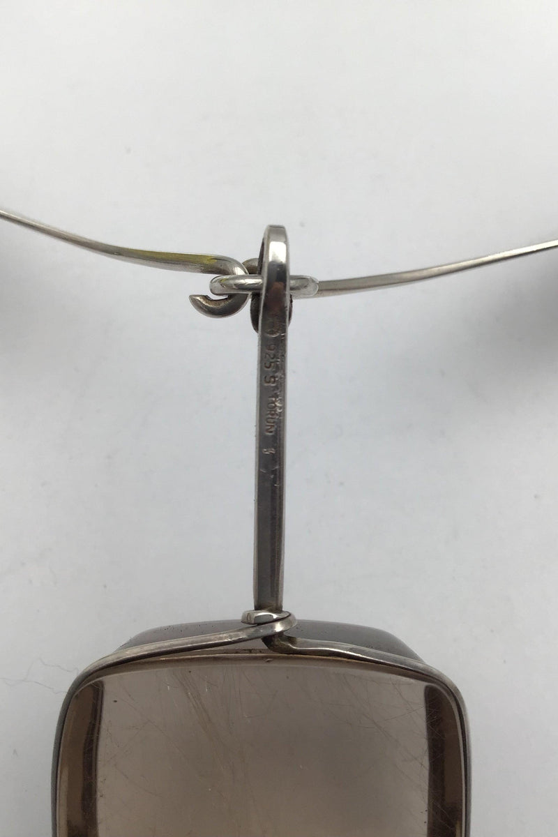 Georg Jensen Sterling Silver Torun Necklace No. 160 with Torun Pendant