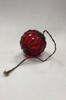 Holmegaard / Kastrup / Fyens Glasværker Dekorationskugle i net