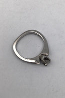 Georg Jensen og Wendel 18K Hvidguld Solitairering med Brillant - Danam Antik