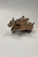 Royal Copenhagen Figur af Gravhunde Par No. 2120
