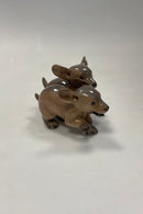Royal Copenhagen Figur af Gravhunde Par No. 2120