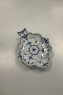 Royal Copenhagen Musselmalet Helblonde Bladformet fad No 1076
