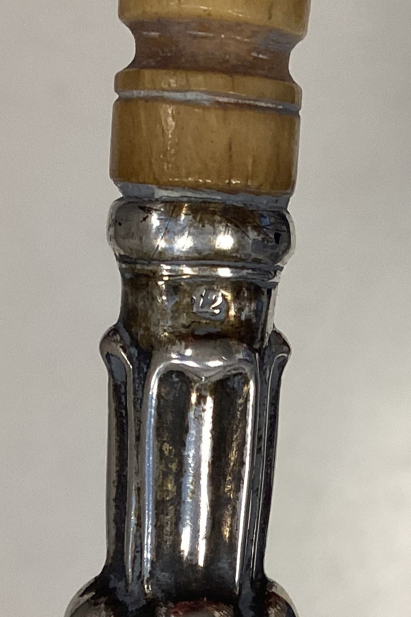 Suppeøse i provinssølv med elfenben skaft