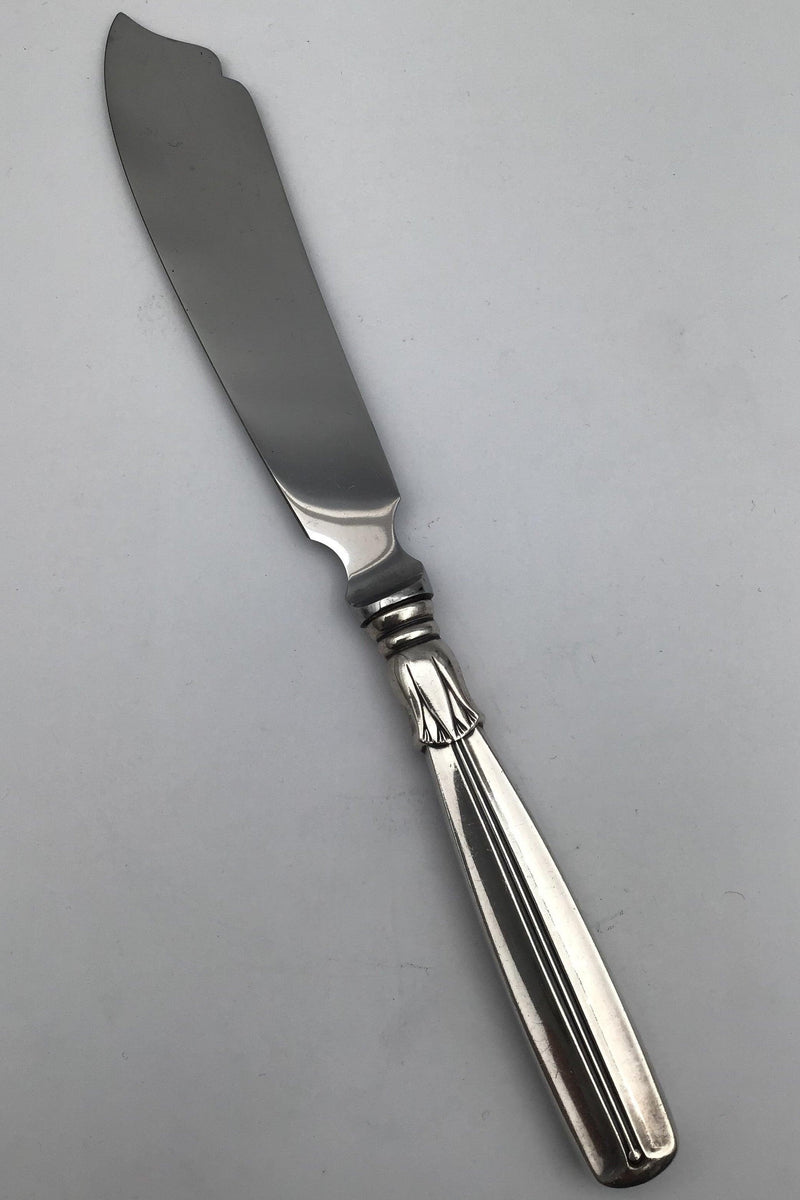 Horsens Sølv Lotus Sølv Lagkagekniv - Danam Antik