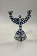 Royal Copenhagen Musselmalet Helblonde To Armet Lysestage No. 506 / No 1169