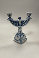 Royal Copenhagen Musselmalet Helblonde To Armet Lysestage No. 506 / No 1169