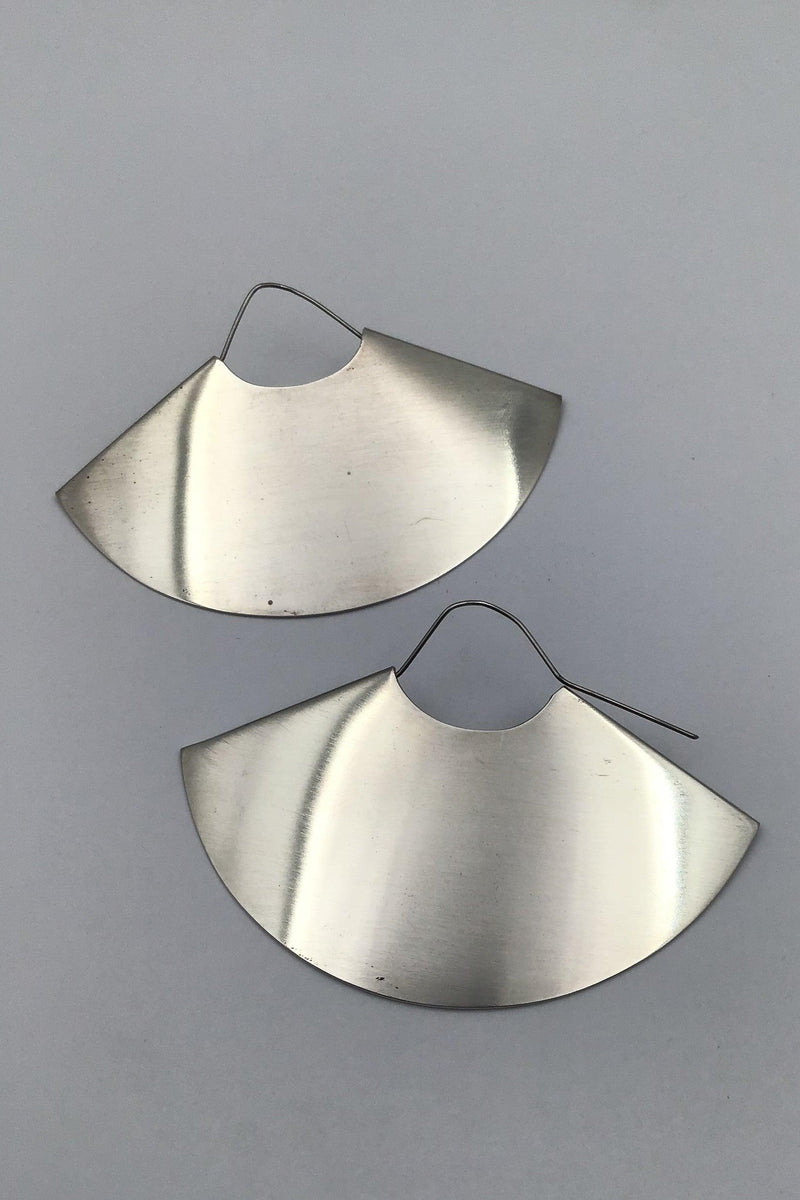 Hans Hansen Sterling Sølv Moderne Øreringe (Gail Spence) - Danam Antik